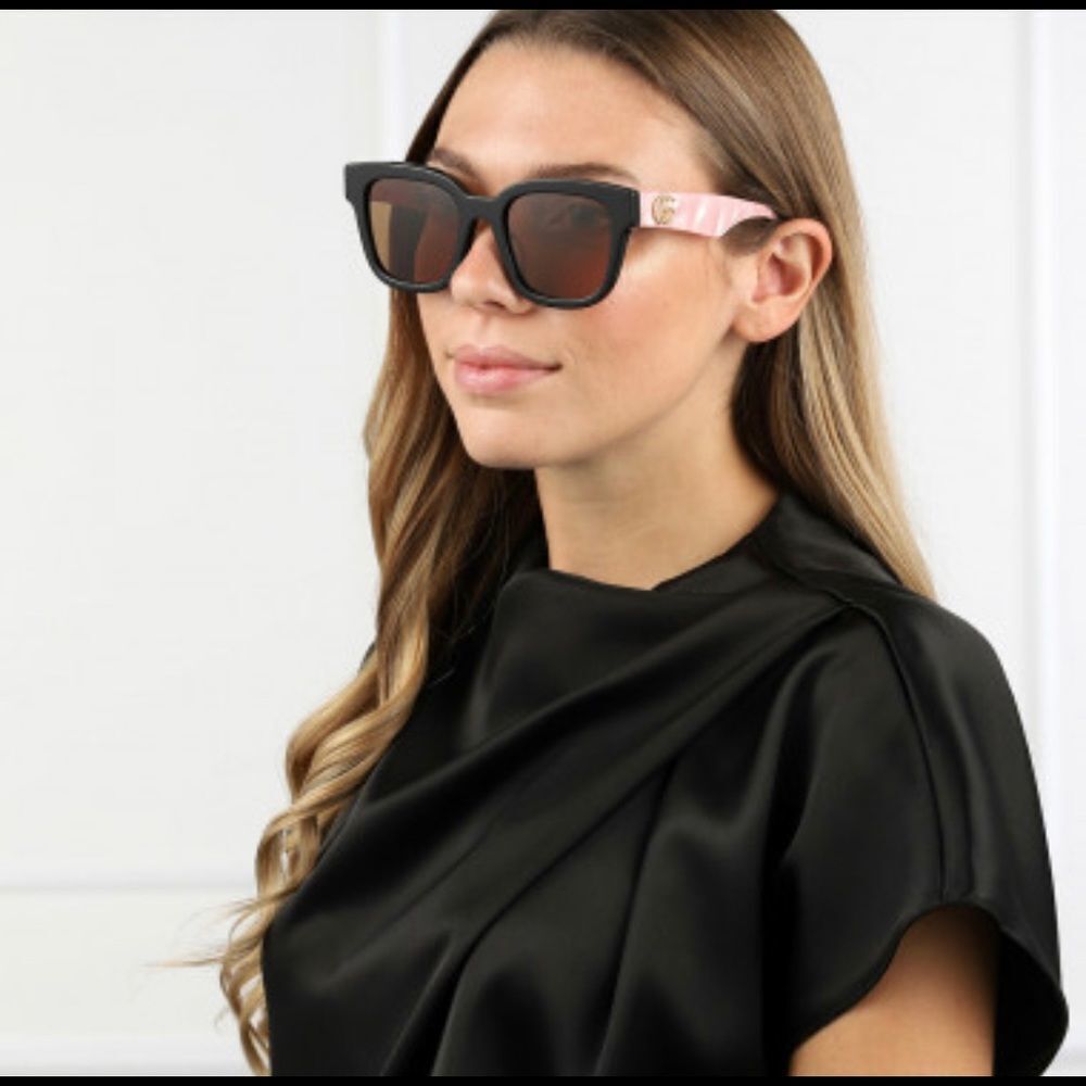 BRAND NEW GUCCI GG0998S 005 Black/Pink/Brown Women Sunglasses - Picture 11 of 11